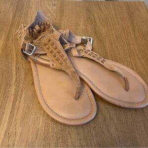 Torrid suede tan sandal